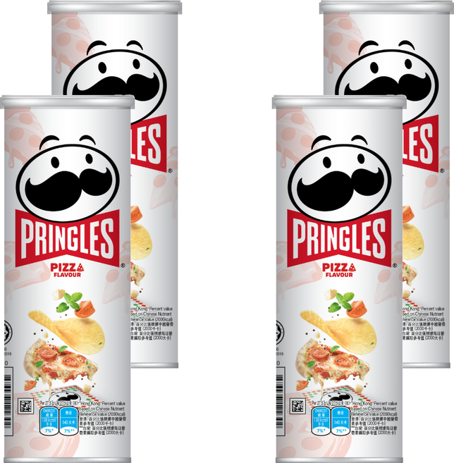 PRINGLES 品客 洋芋片 比薩口味, 102g, 4罐