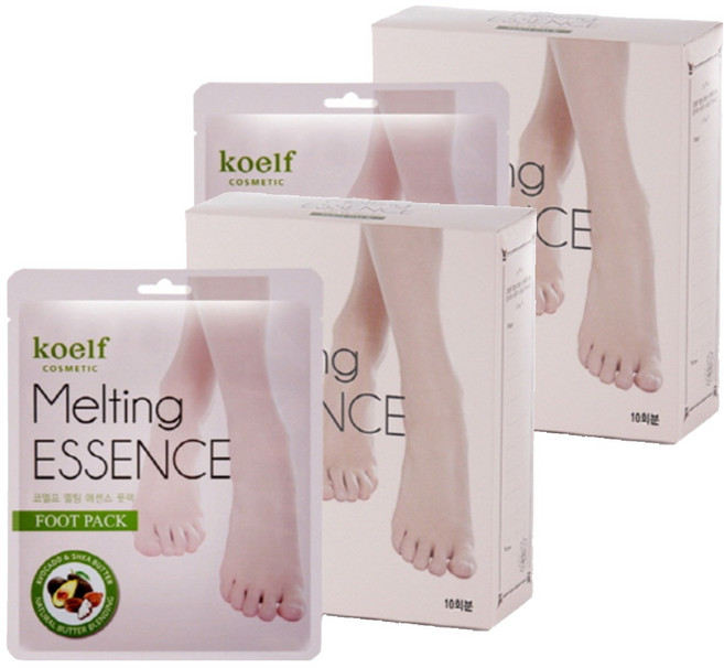 코엘프 멜팅 에센스 풋 팩, 10개입, 2개