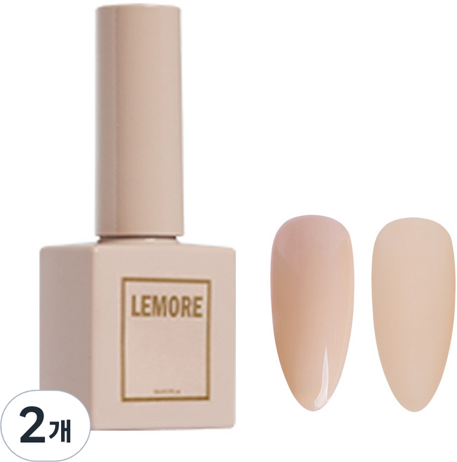 Lemore 彩色凝膠, LG01 Le 米色, 10ml, 2個