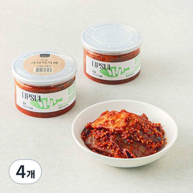 입술젓갈 가자미 식해, 150g, 4개