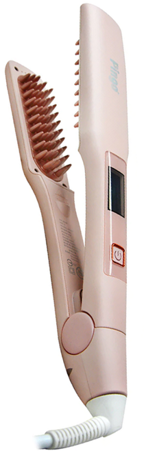 Pingo 品工 Royal 外噴式負離子直髮梳/直髮夾, K9, 粉色, 1支