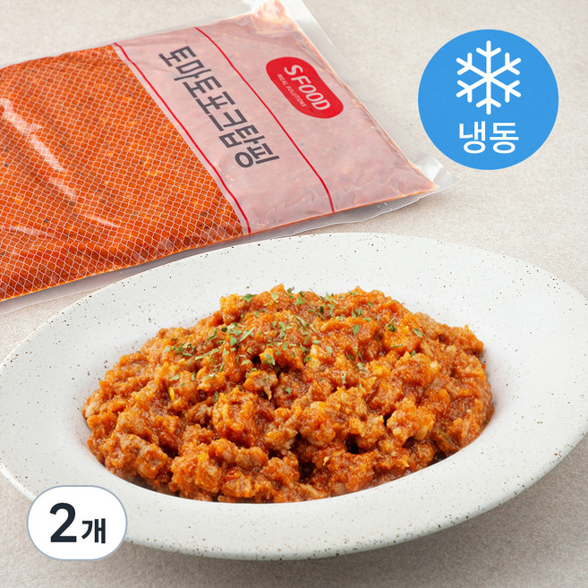 에쓰푸드 토마토 포크 탑핑 (냉동), 1kg, 2개