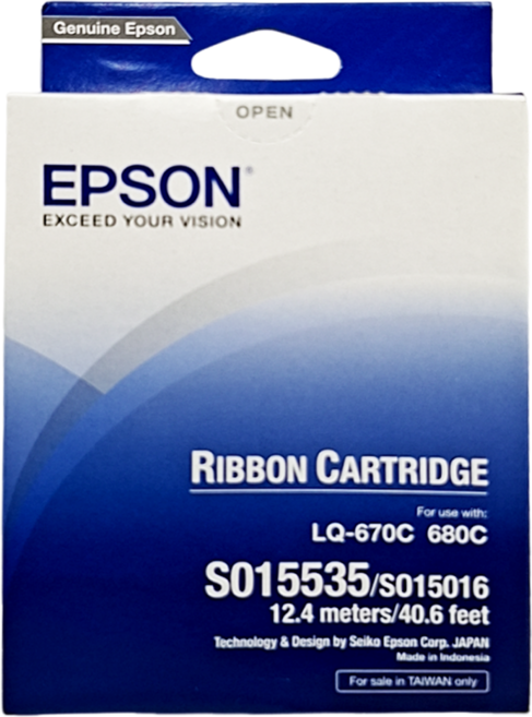 EPSON S015508/S015016色帶 台灣公司貨 C13S015535, 黑色, 1個