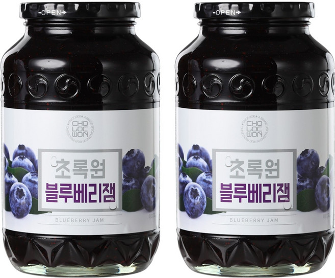 초록원 블루베리잼, 1kg, 2개