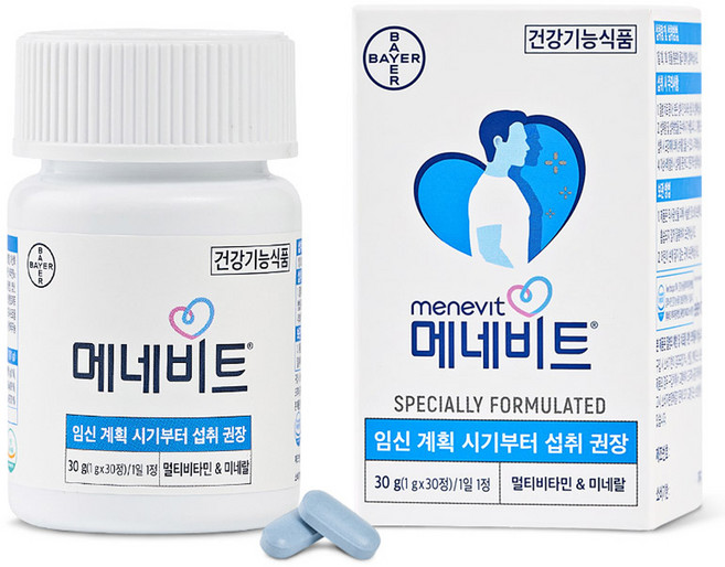 메네비트 남성용 임신준비 멀티 비타민 30g, 30정, 1개