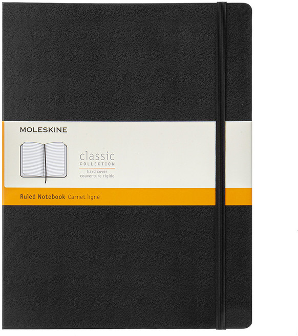 몰스킨 클래식노트 하드커버, 블랙, 1개