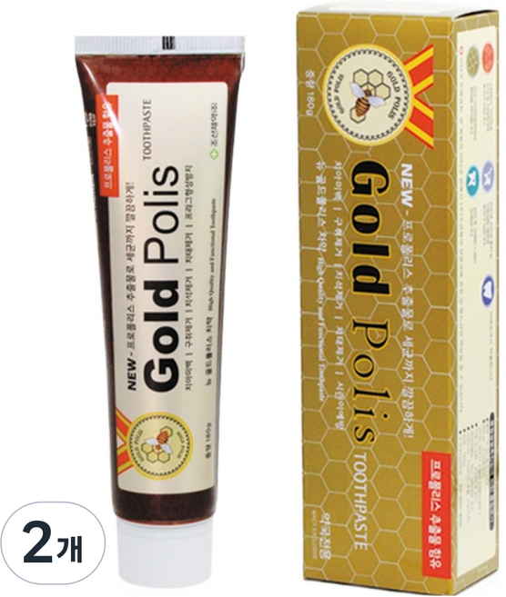 Cspharm 新黃金聚氟牙膏, 180g, 2個