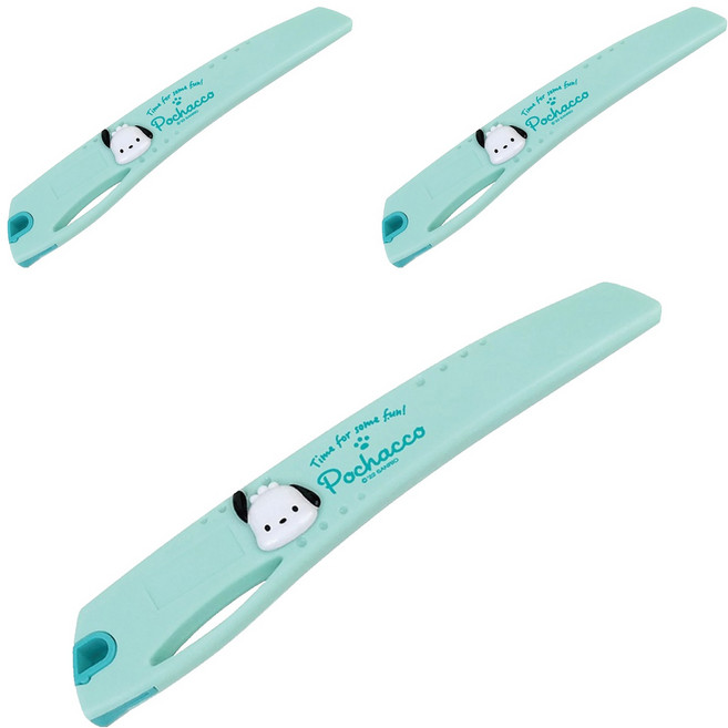 바이하츠 포차코 컷터칼 대 PCT-S, 민트, 3개