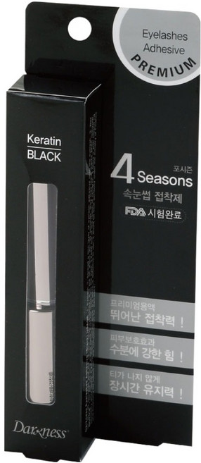 경은 다크니스포시즌 속눈썹 접착제, 검정, 1개