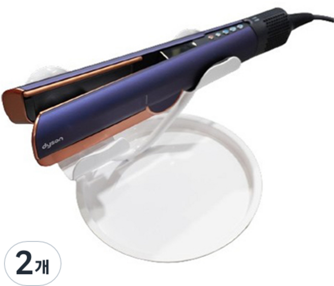 주식회사아텍스 고데기 거치대, 화이트유광, 2개