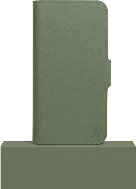 어썸디자인 수제 가죽 플랫 지갑 휴대폰 케이스 + 핸드 스트랩 세트