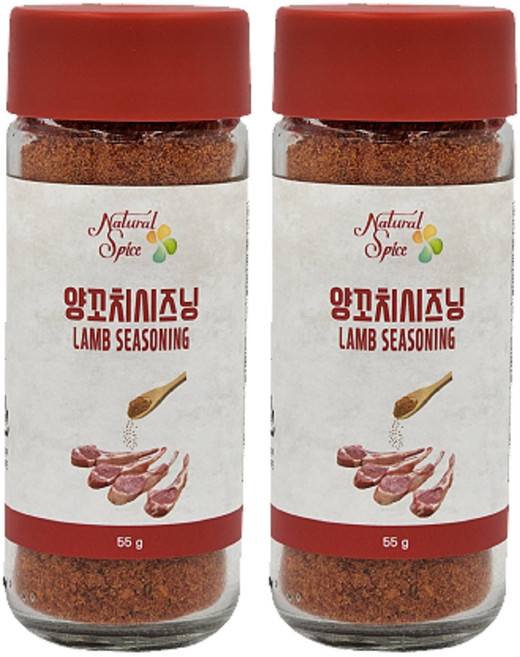 내츄럴스파이스 양꼬치시즈닝, 55g, 2개