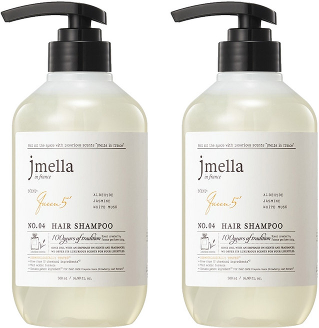 jmella 法國皇后5洗髮精 茉莉花粉香, 500ml, 2瓶
