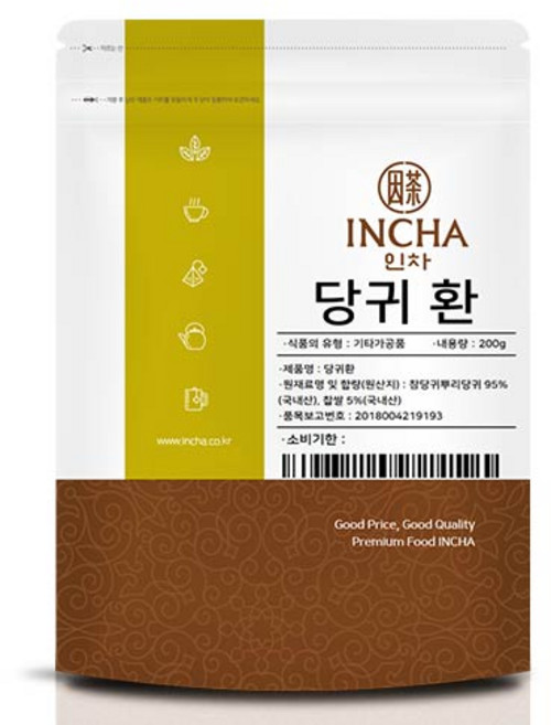 인차 당귀 환, 1개, 200g