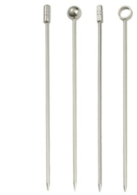 착한살림 스텐 가니쉬 칵테일 디저트픽 4p, 실버, 1세트