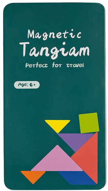 YouRPUZZLE-鐵盒桌遊-七巧板G2481, 1入