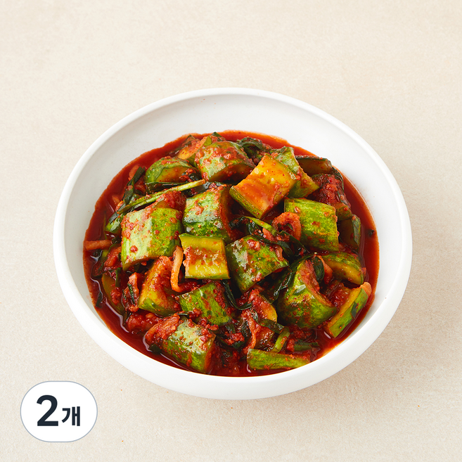 신영 정담은김치 매운 오이깍두기, 1.2kg, 2개