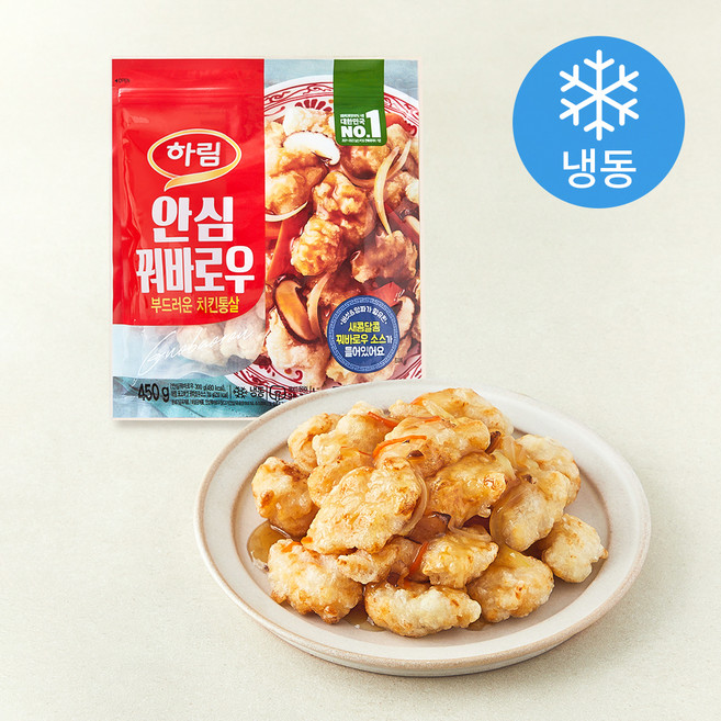 하림 안심 꿔바로우 + 소스 (냉동), 450g, 1개