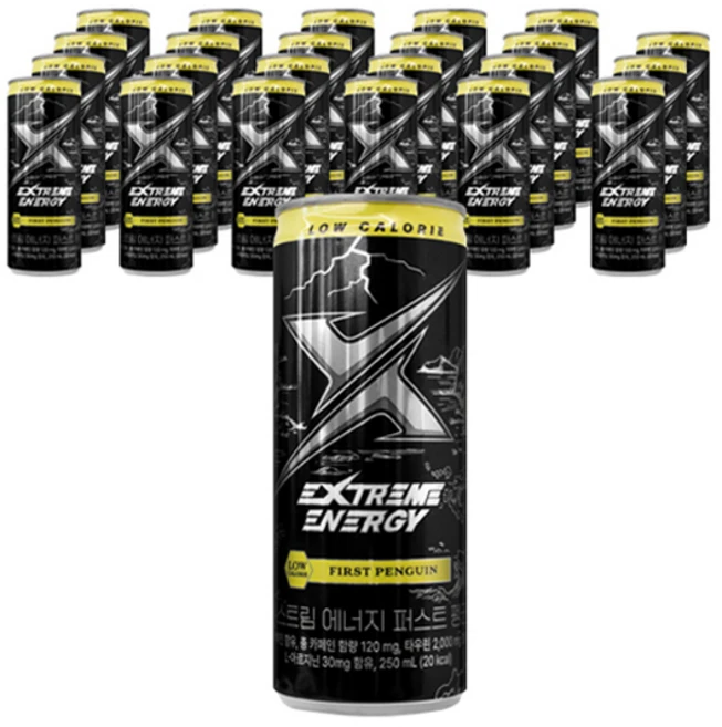 익스트림 에너지 퍼스트 펭귄, 250ml, 24개 - 쿠팡