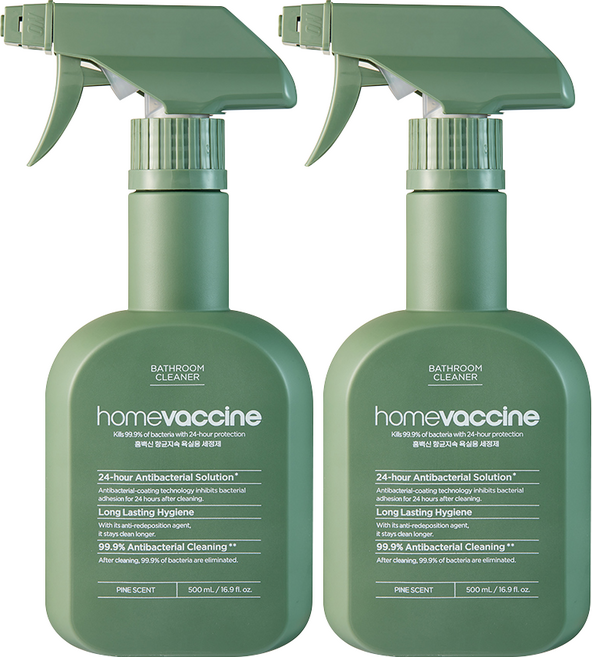 홈백신 항균지속 욕실 세정제, 2개, 500ml