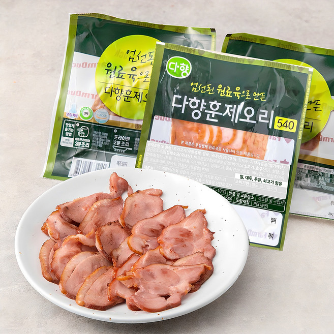 다향 엄선된 원료육으로 만든 다향훈제오리, 540g, 1개