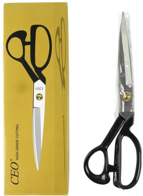 JSTrading CEO 裁縫剪刀 10吋, 黑色, 1個