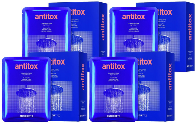 안티톡스 클린 바디티슈 10p, 160g, 4개