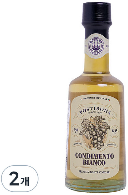포스티보나 프리미엄 화이트 발사믹식초, 2개, 250ml