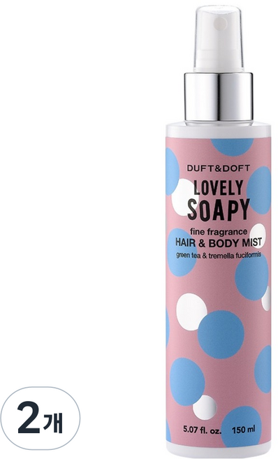 더프트앤도프트 러블리소피 파인프라그란스 헤어 앤 바디미스트, 150ml, 2개