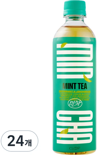 클룹 민차 페퍼민트 쿨링 허브티, 24개, 500ml - 쿠팡