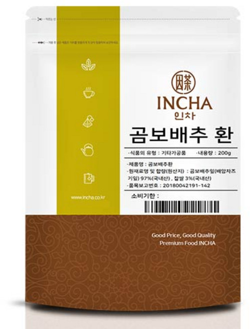 인차 곰보배추환, 1개, 200g