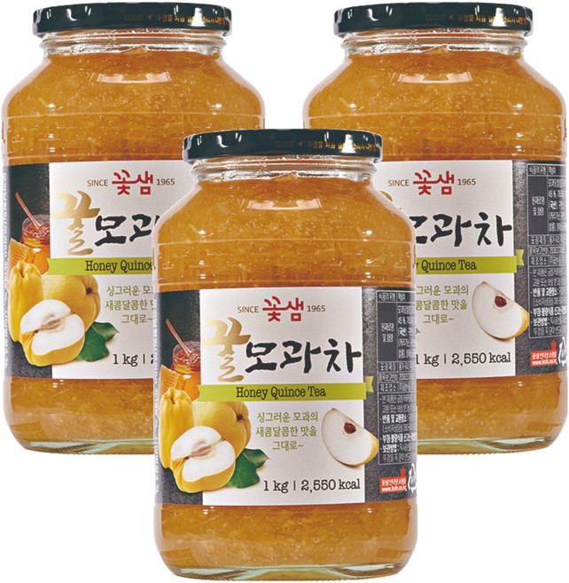 꽃샘 꿀모과차, 1kg, 3개