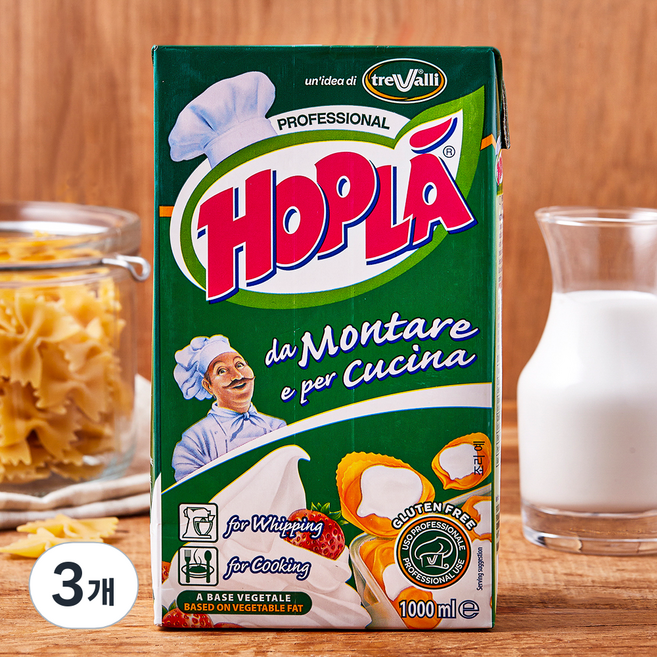홉라 선인 홉라 식물성 크림, 3개, 1L