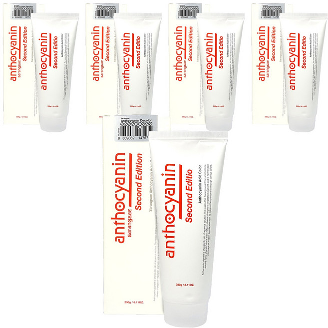 안토시아닌 디컬러 컬러 체인지 헤어 매니큐어 리무버 230g, 5개