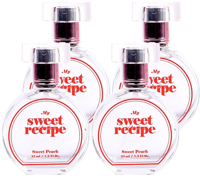 레시피박스 마이 스위트 레시피 스위트피치 어린이 향수, 35ml, 4개