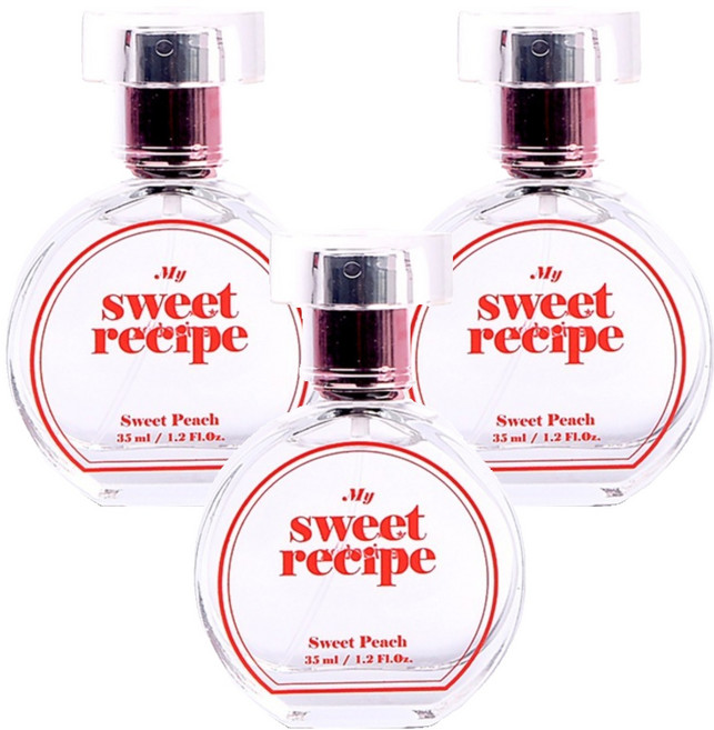 레시피박스 마이 스위트 레시피 스위트피치 어린이 향수, 35ml, 3개