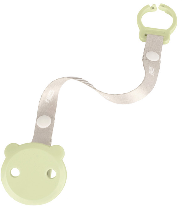 티지엠 곰돌이 노리개 젖꼭지 홀더, 올리브, 1개