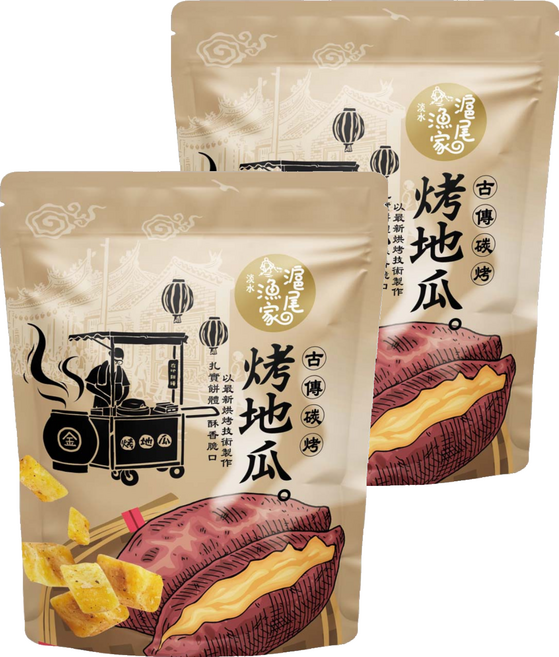 滬尾漁家 烤地瓜, 2包, 70g
