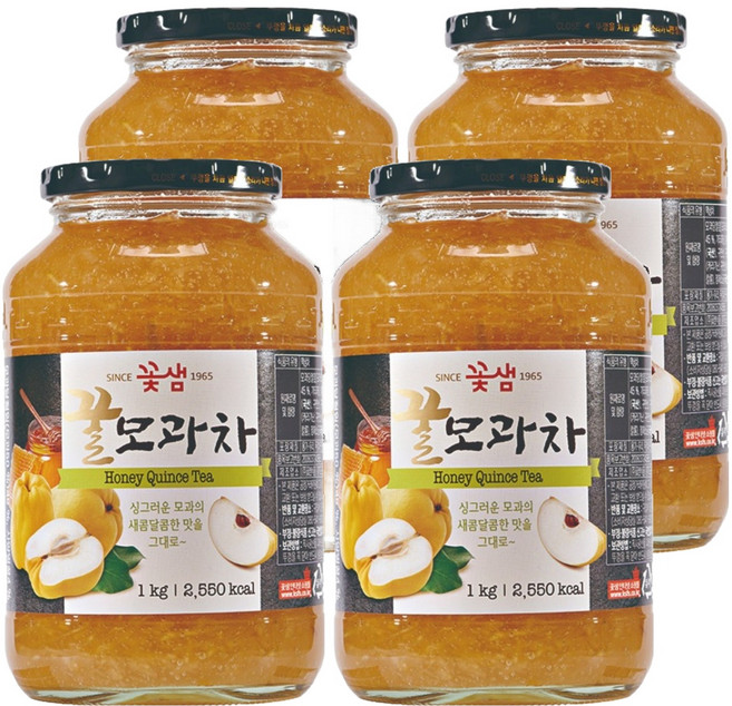 꽃샘 꿀모과차, 1kg, 4개