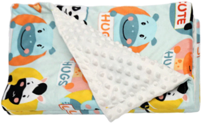 我家寶貝 豆豆絨安撫巾蓋毯 觸感柔軟細緻, 動物園