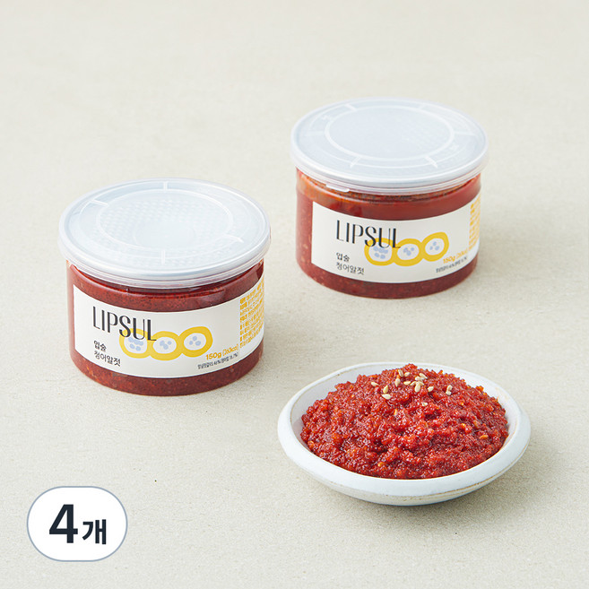 입술젓갈 청어알젓, 4개, 150g