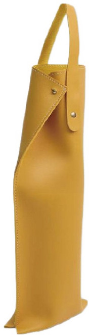 코모스코 가죽 와인 위스키 쇼핑백 148 x 380 mm, 옐로우, 1개