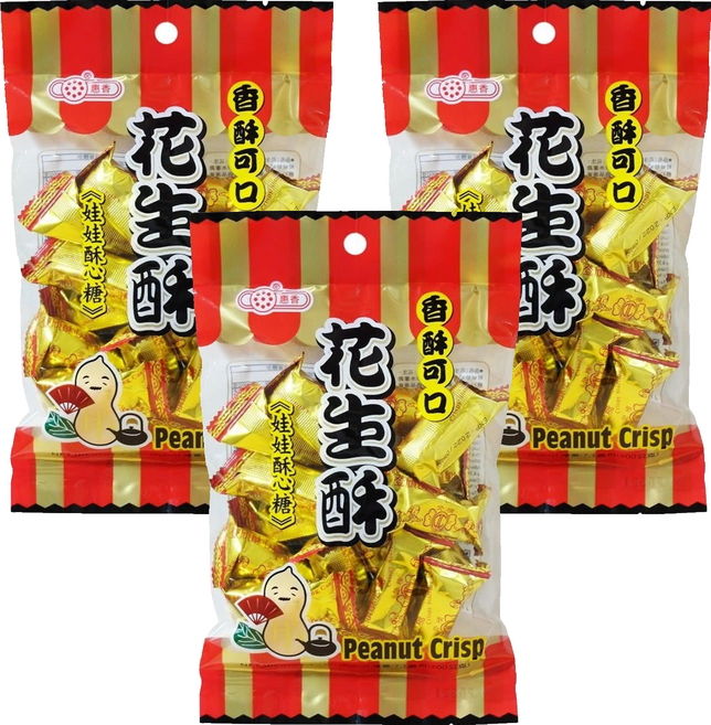 惠香 花生酥, 170g, 3袋