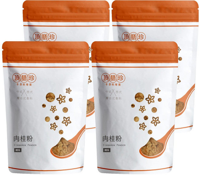 頂膳珍 肉桂粉, 80g, 4包