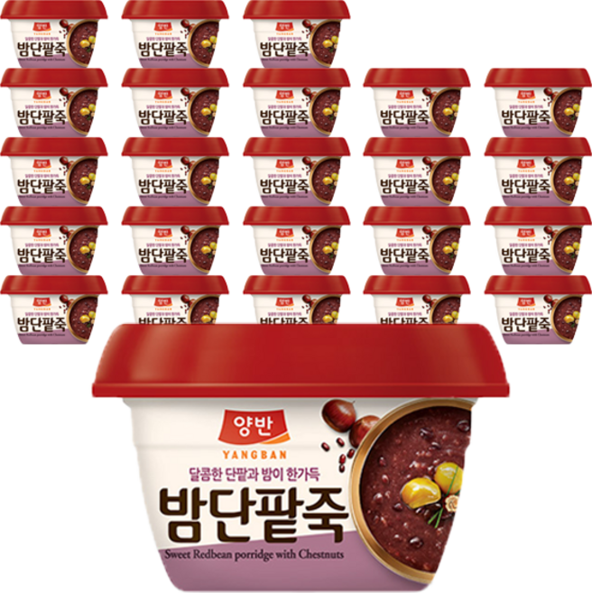 양반 밤단팥죽, 285g, 24개