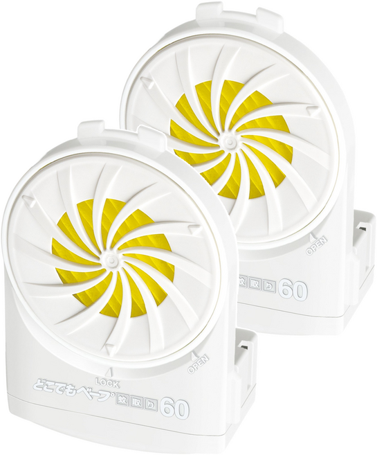 鱷魚 隨身風扇電蚊香劑-A 補充藥匣, 0.39g, 2個