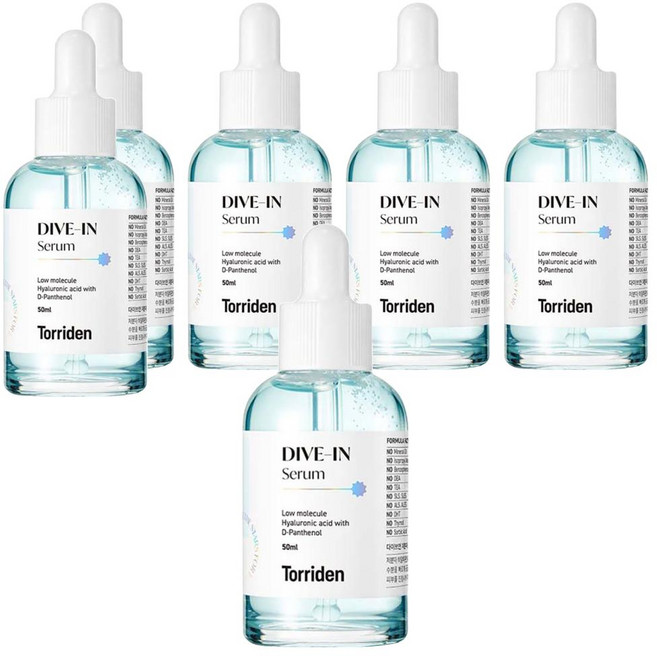 Torriden 官方直營 5D微分子玻尿酸保濕精華, 50ml, 6件