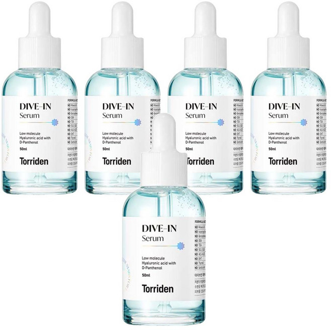 Torriden 官方直營 5D微分子玻尿酸保濕精華, 50ml, 5件
