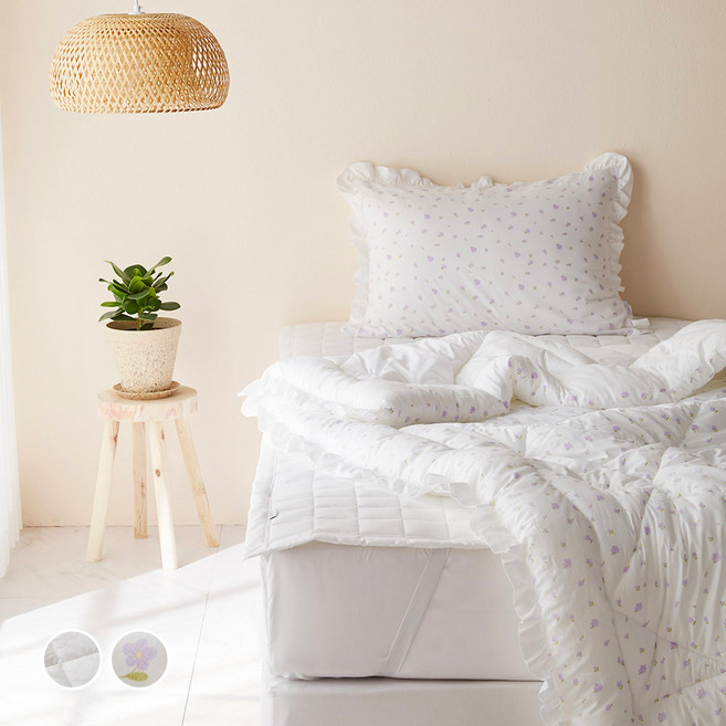 라뽐므 라벤더 아사 프릴 이불세트