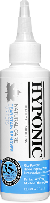 하이포닉 티어스테인 리무버 강아지 고양이 눈물 자국 세정제, 120ml, 1개